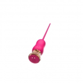 Розовый тонкий стимулятор Nipple Vibrator - 23 см. - I-MOON - купить с доставкой в Махачкале