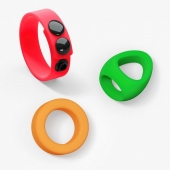 Набор из 3 разноцветных эрекционных колец Kit Neon Ring - Love to Love - в Махачкале купить с доставкой
