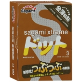 Презервативы Sagami Xtreme FEEL UP с точечной текстурой и линиями прилегания - 3 шт. - Sagami - купить с доставкой в Махачкале