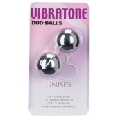 Серебристые шарики VIBRATONE DUO BALLS SILVER BLISTERCARD - Seven Creations