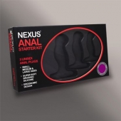 Набор из 3 массажеров простаты чёрного цвета NEXUS ANAL STARTER KIT - Nexus Range - в Махачкале купить с доставкой