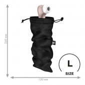 Черный мешочек для хранения игрушек Treasure Bag L - Satisfyer - купить с доставкой в Махачкале