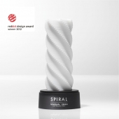 Белый 3D мастурбатор SPIRAL - Tenga - в Махачкале купить с доставкой