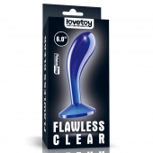 Синяя анальная втулка Flawless Clear Prostate Plug 6.0 - 15 см. - Lovetoy - в Махачкале купить с доставкой