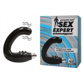 Чёрный массажёр простаты серии Sex Expert - Sex Expert - в Махачкале купить с доставкой
