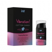 Жидкий вибратор Vibration Cotton Candy с ароматом сахарной ваты - 15 мл. - INTT - купить с доставкой в Махачкале