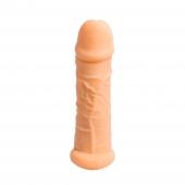 Телесный фаллоудлинитель Extra Size Bubbles - 15,5 см. - Lola Games - в Махачкале купить с доставкой