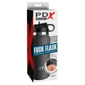 Серый мастурбатор в виде бутылки F*ck Flask - Pipedream - в Махачкале купить с доставкой