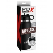 Черный мастурбатор в виде бутылки Fap Flask - Pipedream - в Махачкале купить с доставкой