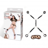 Леопардовая фиксация на матрас для рук и ног Classic Bedspreader - Lux Fetish - купить с доставкой в Махачкале
