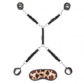 Леопардовая фиксация на матрас для рук и ног Classic Bedspreader - Lux Fetish - купить с доставкой в Махачкале