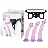 Тренировочный набор с тремя насадками Pegging Training Set - Lux Fetish - купить с доставкой в Махачкале
