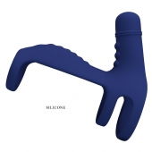 Синяя вибронасадка на пенис Vibrating Penis Sling - Baile - в Махачкале купить с доставкой
