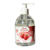 Лубрикант на водной основе Love Protection Raspberry с ароматом малины - 300 мл. - Lola Games - купить с доставкой в Махачкале