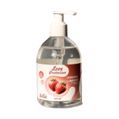 Лубрикант на водной снове Love Protection Strawberry с ароматом клубники - 300 мл. - Lola Games - купить с доставкой в Махачкале