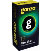 Прозрачные ультратонкие презервативы Ganzo Ultra thin - 15 шт. - Ganzo - купить с доставкой в Махачкале