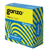 Классические презервативы с обильной смазкой Ganzo Classic - 3 шт. - Ganzo - купить с доставкой в Махачкале
