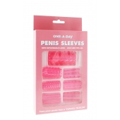 Набор из 7 розовых насадок на пенис ONE-A-DAY PENIS SLEEVES PINK - Seven Creations - в Махачкале купить с доставкой