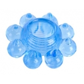 Голубая гелевая насадка-цветок - Toyfa Basic - в Махачкале купить с доставкой