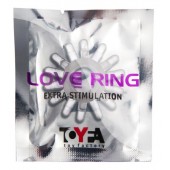 Прозрачное гелевое эрекционное кольцо с шипиками - Toyfa Basic - в Махачкале купить с доставкой