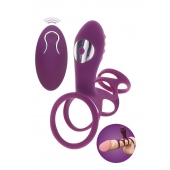 Фиолетовая эрекционная вибронасадка Halo Halo C-Ring Sleeve - Toy Joy - в Махачкале купить с доставкой