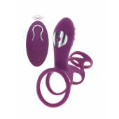 Фиолетовая эрекционная вибронасадка Halo Halo C-Ring Sleeve - Toy Joy - в Махачкале купить с доставкой