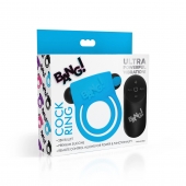 Голубое эрекционное виброкольцо 28X Remote Control Vibrating Cock Ring   Bullet - XR Brands - в Махачкале купить с доставкой
