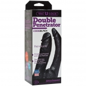 Черная насадка-фаллоимитатор для двойной стимуляции Double Penetrator - 16 см. - Doc Johnson - купить с доставкой в Махачкале