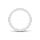 Белое люминесцентное эрекционное кольцо Silicone Glo Cock Ring - Blush Novelties - в Махачкале купить с доставкой