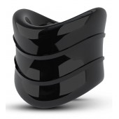 Черное эрекционное кольцо на мошонку Beef Ball Stretcher Snug X Long - Blush Novelties - в Махачкале купить с доставкой