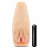 Мастурбатор-вагина с вибрацией Soft   Wet Natasha Realistic Beige Masturbator - Blush Novelties - в Махачкале купить с доставкой