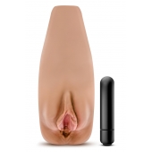 Маструбатор-вагина с вибрацией Soft   Wet Renata Realistic Tan Masturbator - Blush Novelties - в Махачкале купить с доставкой