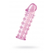 Розовая насадка на пенис с шипами - 12,5 см. - A-toys - в Махачкале купить с доставкой
