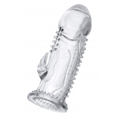Прозрачная насадка на пенис с шипиками и коготком - 13,5 см. - A-toys - в Махачкале купить с доставкой