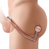 Кольцо на пенис с анальным стимулятором Stainless Steel Anal Hook   Cock Ring - BlueLine - в Махачкале купить с доставкой