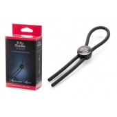 Тёмно-серое эрекционное кольцо с зажимом Again and Again Adjustable Cock Ring - Fifty Shades of Grey - в Махачкале купить с доставкой