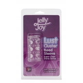Прозрачная насадка на пенис с шипами и бугорками JELLY JOY LUST CLUSTER CLEAR - Dream Toys - в Махачкале купить с доставкой