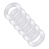 Комплект из 6 прозрачных эрекционных колец Ring Master Custom Ball Stretcher Kit - XR Brands - в Махачкале купить с доставкой