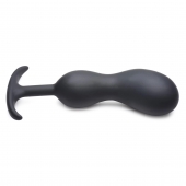 Черный массажер простаты с утяжелителями Premium Silicone Weighted Prostate Plug XL - 20,8 см. - XR Brands - в Махачкале купить с доставкой