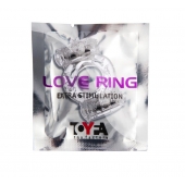 Прозрачное виброкольцо с двумя вибропульками - Toyfa Basic - в Махачкале купить с доставкой