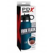 Смуглый мастурбатор-вагина в синей колбе F*ck Flask - Pipedream - в Махачкале купить с доставкой