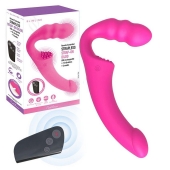 Розовый безремневой страпон Straples Strap-On Dildo - Erokay - купить с доставкой в Махачкале
