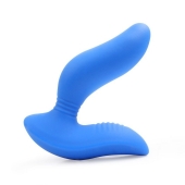 Синий вибромассажер простаты 3,5’’ Curve P-spot Massager - 12 см. - Erokay - в Махачкале купить с доставкой