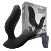 Черный вибромассажер простаты 3,5’’ Remote Control Curve P-spot Massager - 12 см. - Erokay - в Махачкале купить с доставкой