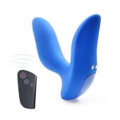 Синий вибромассажер простаты 3,5’’ Remote Control Curve P-spot Massager - 12 см. - Erokay - в Махачкале купить с доставкой