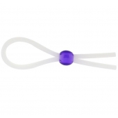 Прозрачное лассо с фиолетовой бусиной SILICONE COCK RING WITH BEAD LAVENDER - NMC - в Махачкале купить с доставкой