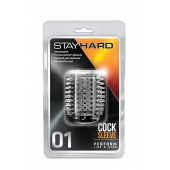 Прозрачная насадка с шипами STAY HARD COCK SLEEVE 01 CLEAR - Blush Novelties - в Махачкале купить с доставкой
