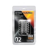 Прозрачная насадка на пенис с шишечками STAY HARD COCK SLEEVE 02 CLEAR - Blush Novelties - в Махачкале купить с доставкой