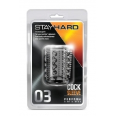 Прозрачная насадка с шипами и шишечками STAY HARD COCK SLEEVE 03 CLEAR - Blush Novelties - в Махачкале купить с доставкой