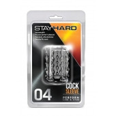 Прозрачная насадка с бороздками STAY HARD COCK SLEEVE 04 CLEAR - Blush Novelties - в Махачкале купить с доставкой